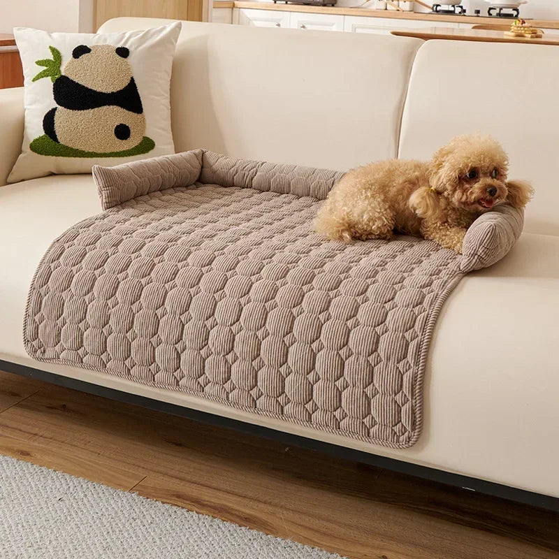 Cozy Retreat Haustierbett | Weicher Polyester-Plüsch, Gepolsterte Kanten 7