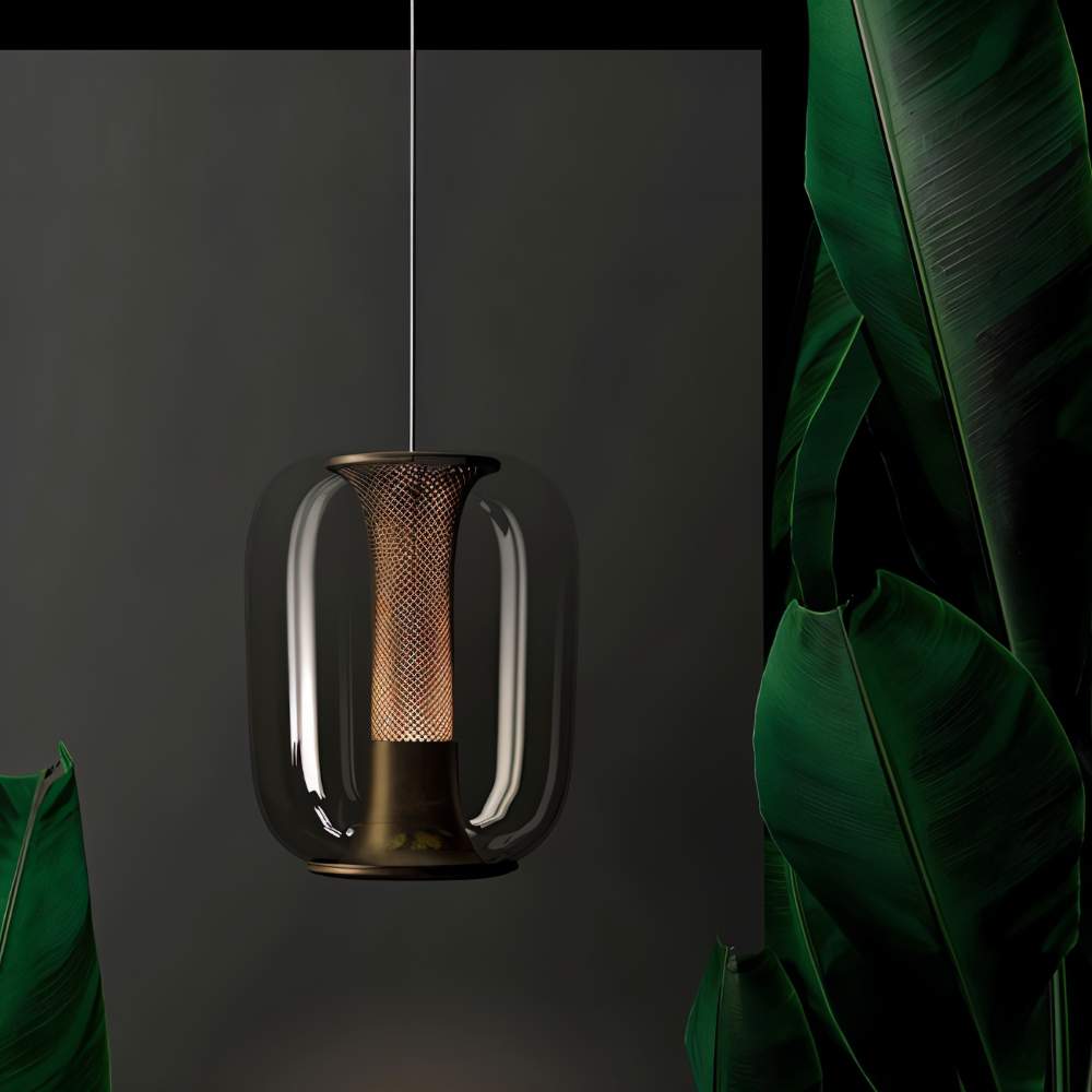 Crista Pendelleuchte - Rauchgraues Glas Hängelampe - LED Hängelampen