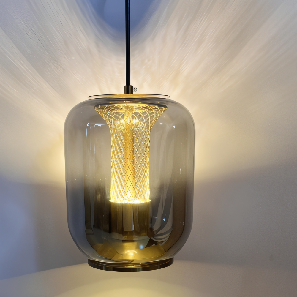 Crista Pendelleuchte - Rauchgraues Glas Hängelampe - LED Hängelampen