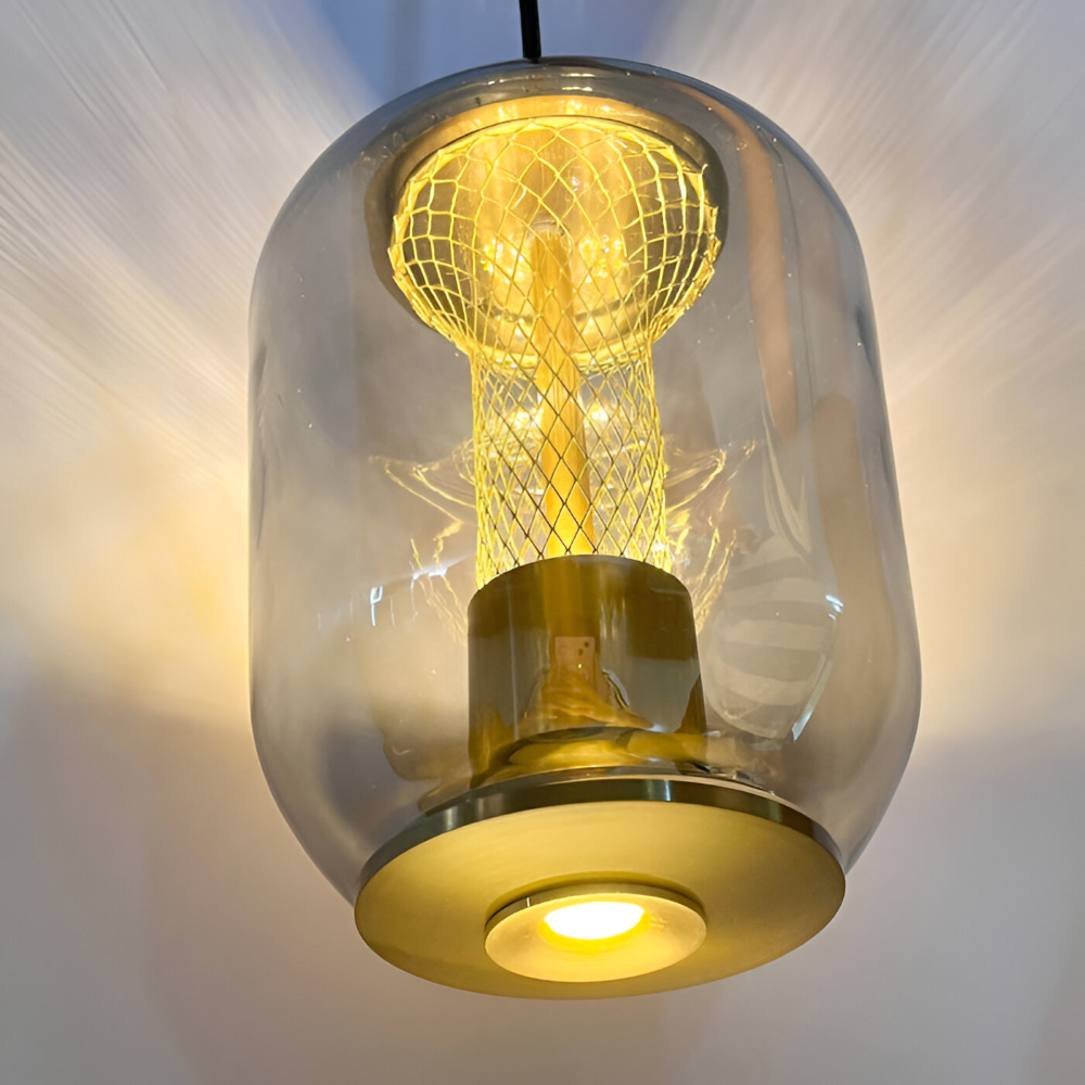Crista Pendelleuchte - Rauchgraues Glas Hängelampe - LED Hängelampen