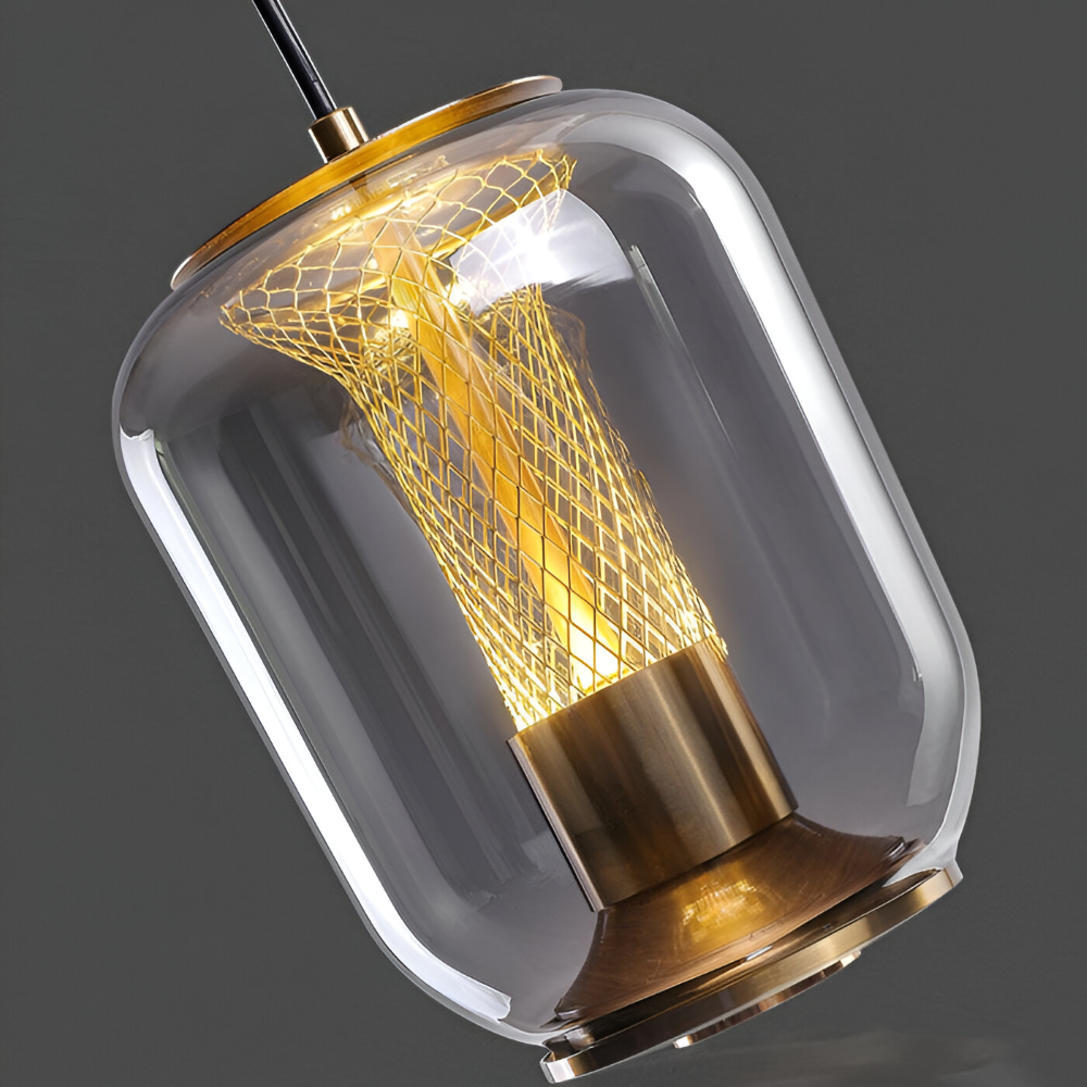 Crista Pendelleuchte - Rauchgraues Glas Hängelampe - LED Hängelampen