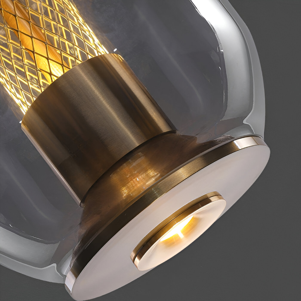 Crista Pendelleuchte - Rauchgraues Glas Hängelampe - LED Hängelampen