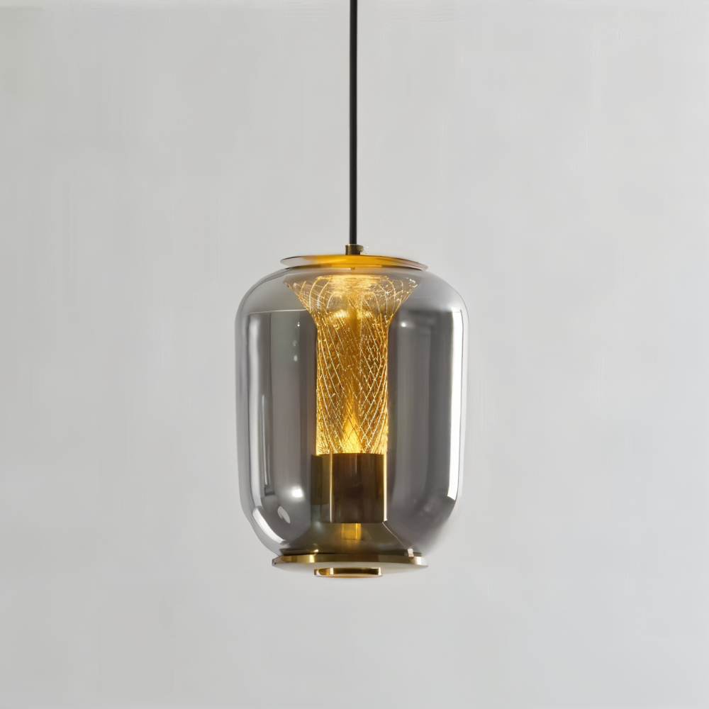 Crista Pendelleuchte - Rauchgraues Glas Hängelampe - LED Hängelampen