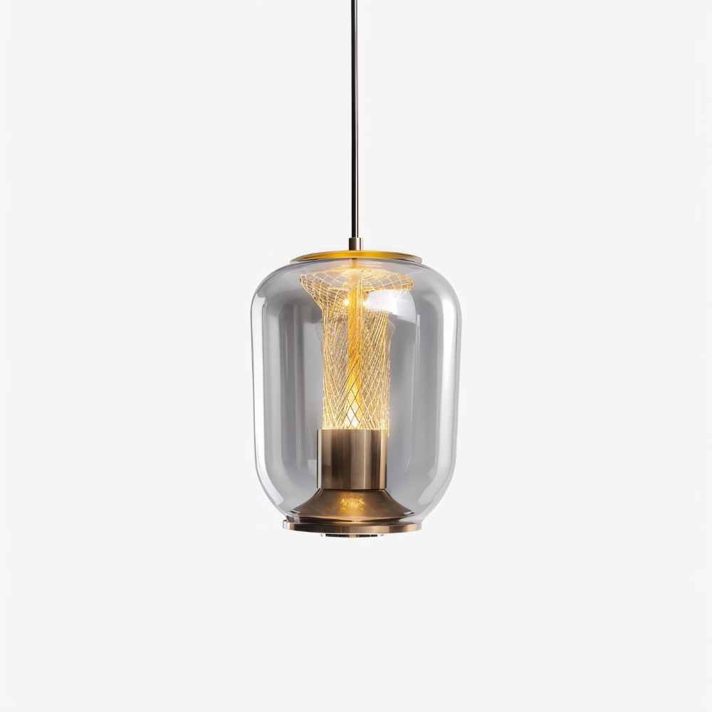 Crista Pendelleuchte - Rauchgraues Glas Hängelampe - LED Hängelampen