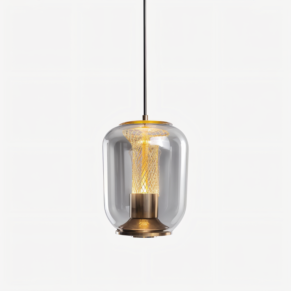 Crista Pendelleuchte - Rauchgraues Glas Hängelampe - LED Hängelampen
