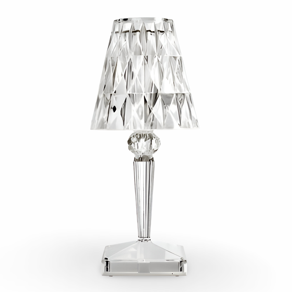 CrystalGlow - LED Kristall Tischlampe Projektion Nachtlicht