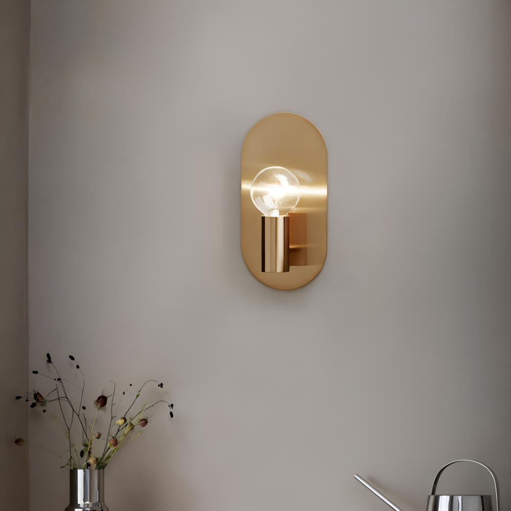 Cu Wandleuchte - Golden Plate Polished Sconce Wandleuchte - Moderne Wandleuchte Design - Wandleuchten LED Indoor