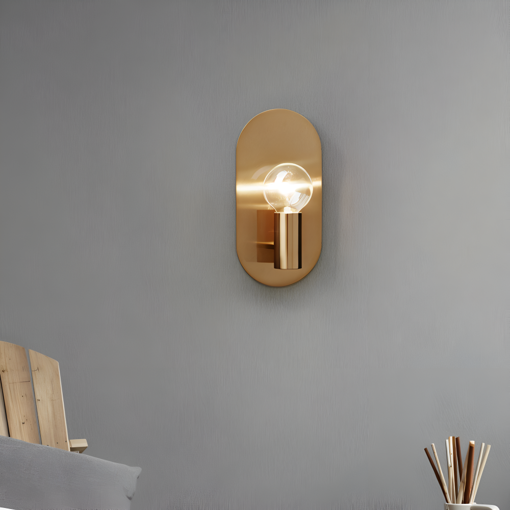 Cu Wandleuchte - Golden Plate Polished Sconce Wandleuchte - Moderne Wandleuchte Design - Wandleuchten LED Indoor