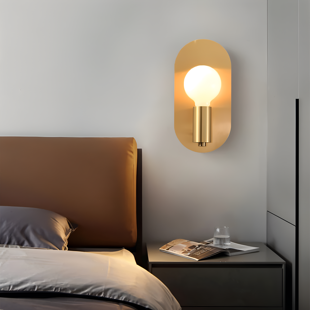 Cu Wandleuchte - Golden Plate Polished Sconce Wandleuchte - Moderne Wandleuchte Design - Wandleuchten LED Indoor