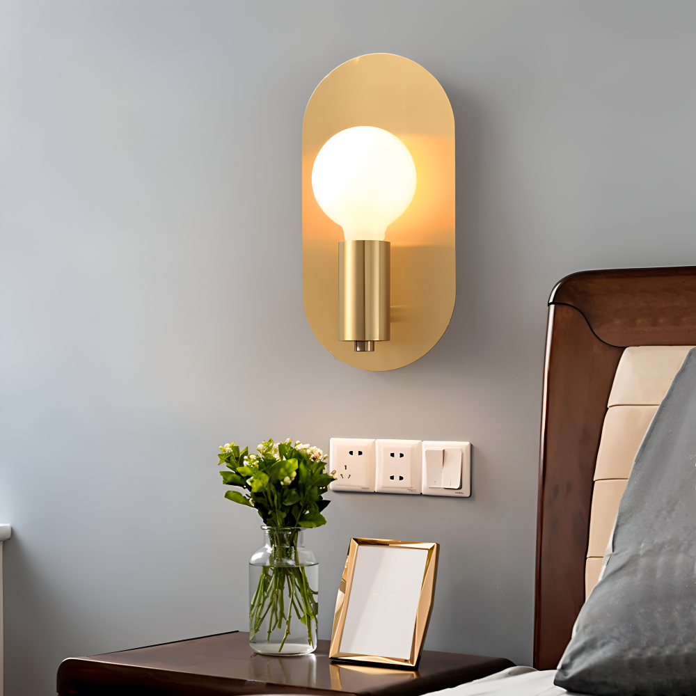 Cu Wandleuchte - Golden Plate Polished Sconce Wandleuchte - Moderne Wandleuchte Design - Wandleuchten LED Indoor