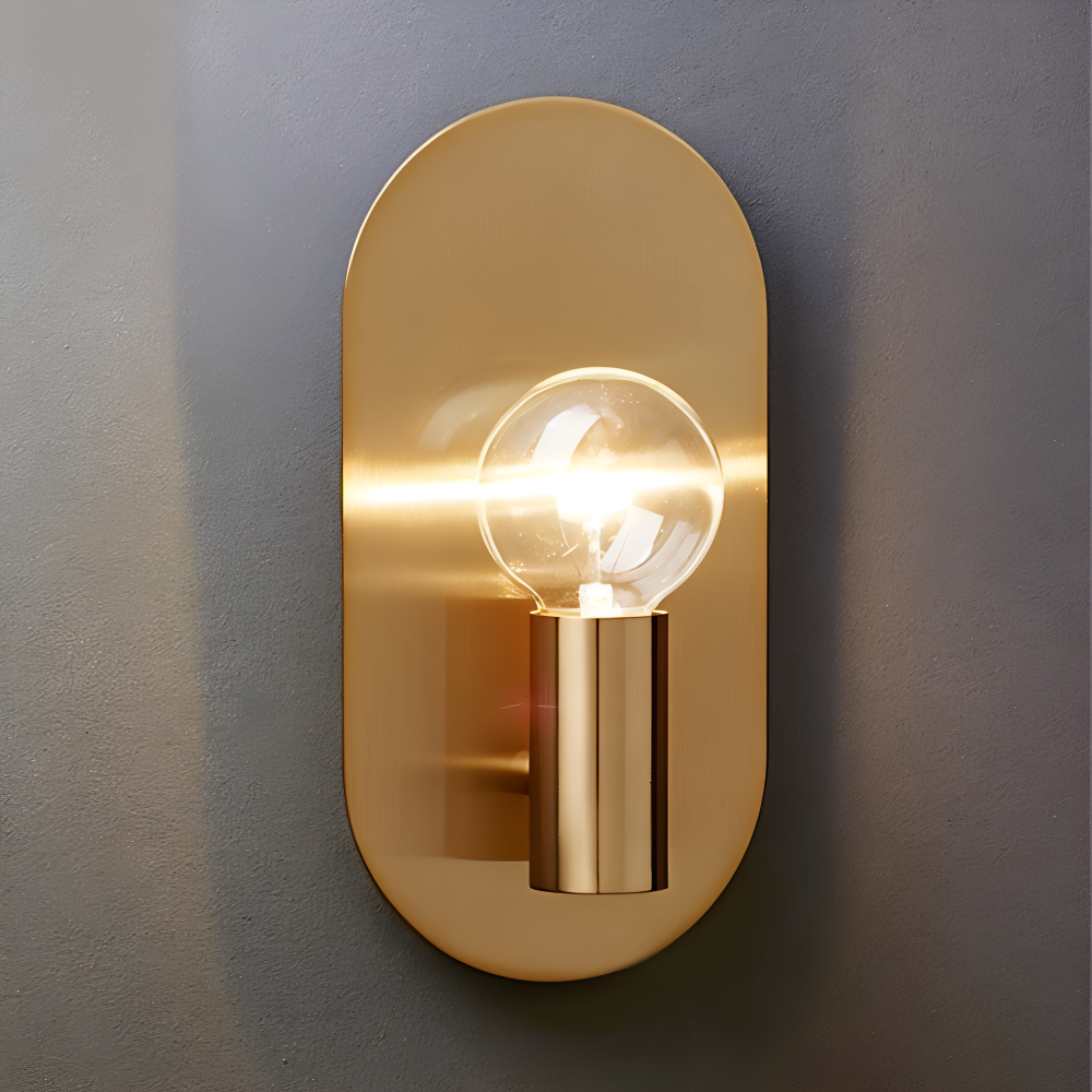 Cu Wandleuchte - Golden Plate Polished Sconce Wandleuchte - Moderne Wandleuchte Design - Wandleuchten LED Indoor