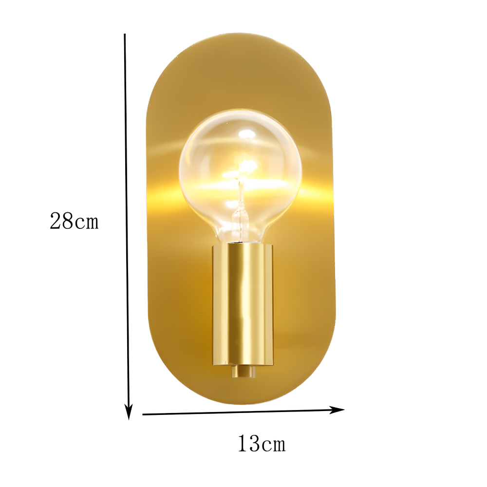 Cu Wandleuchte - Golden Plate Polished Sconce Wandleuchte - Moderne Wandleuchte Design - Wandleuchten LED Indoor