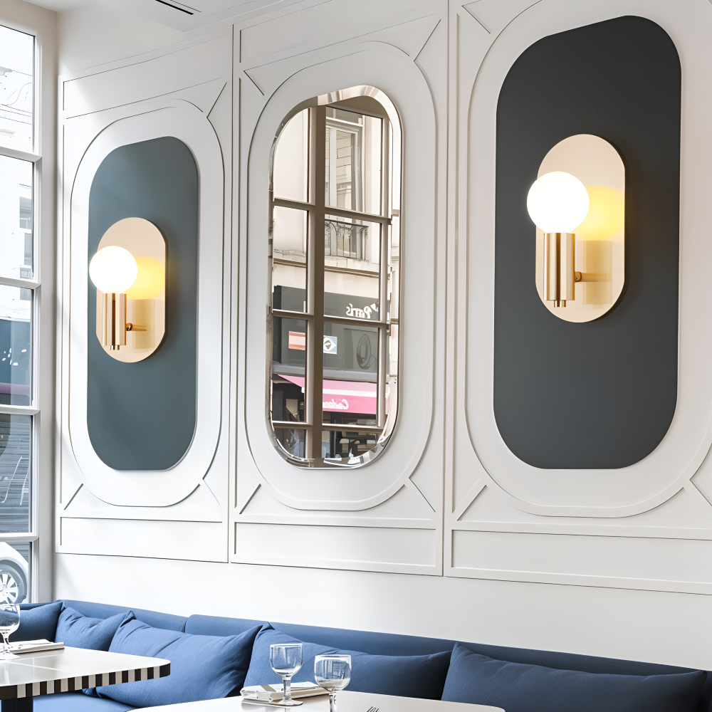 Cu Wandleuchte - Golden Plate Polished Sconce Wandleuchte - Moderne Wandleuchte Design - Wandleuchten LED Indoor