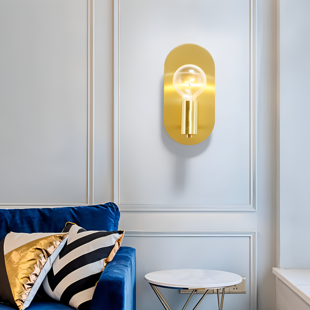 Cu Wandleuchte - Golden Plate Polished Sconce Wandleuchte - Moderne Wandleuchte Design - Wandleuchten LED Indoor