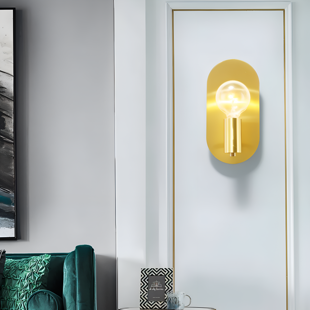 Cu Wandleuchte - Golden Plate Polished Sconce Wandleuchte - Moderne Wandleuchte Design - Wandleuchten LED Indoor