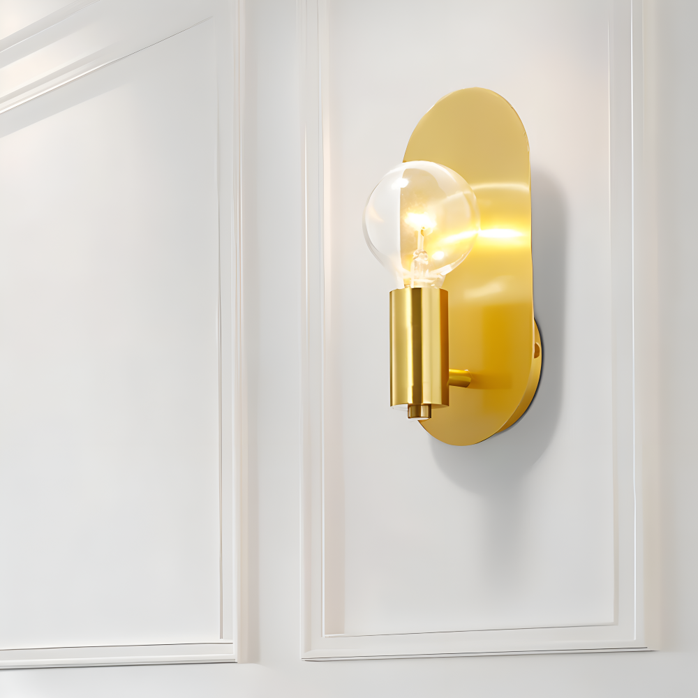 Cu Wandleuchte - Golden Plate Polished Sconce Wandleuchte - Moderne Wandleuchte Design - Wandleuchten LED Indoor