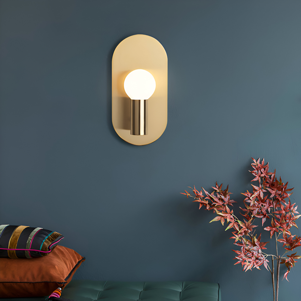 Cu Wandleuchte - Golden Plate Polished Sconce Wandleuchte - Moderne Wandleuchte Design - Wandleuchten LED Indoor
