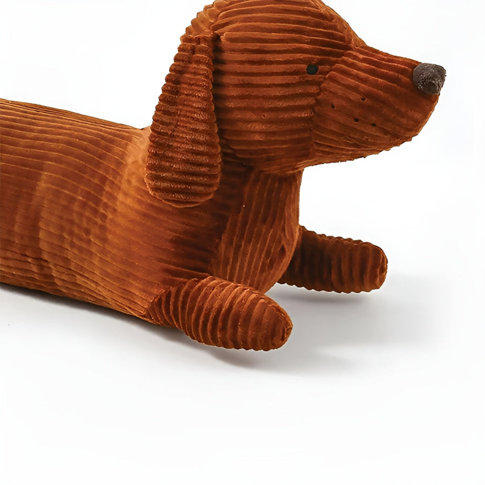 CuddlyPlush - Adorable Kordel Dackel Plüsch-Kissen