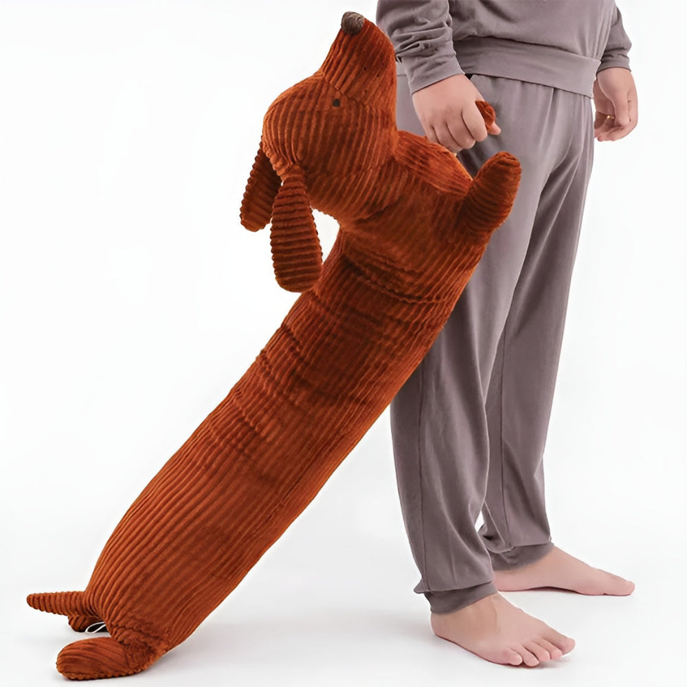 CuddlyPlush - Adorable Kordel Dackel Plüsch-Kissen