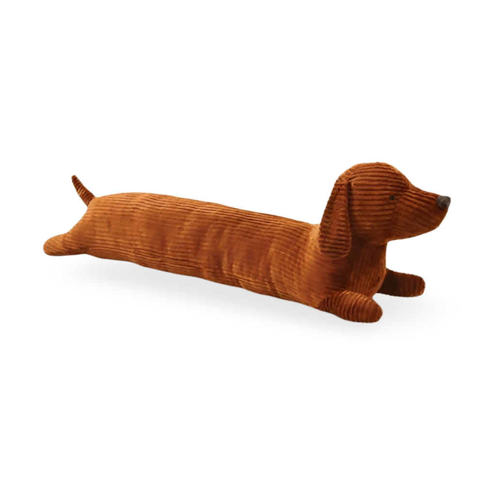 CuddlyPlush - Adorable Kordel Dackel Plüsch-Kissen