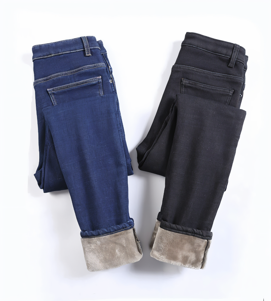 CurveFit Fleece Legging - Skinny Jeans für Damen mit Hoher Taille und Sherpa-Futter