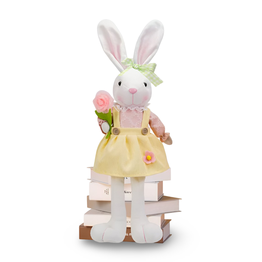 CushBunnie - Weicher Stoff Osterhase - Liebenswerte Osterdeko