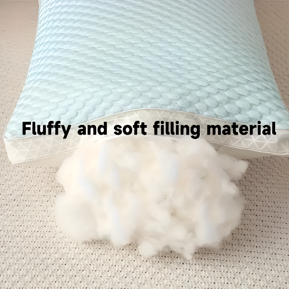 CushiesBlue Memory Foam Kissen – Set mit 2 weichen, atmungsaktiven Kissen