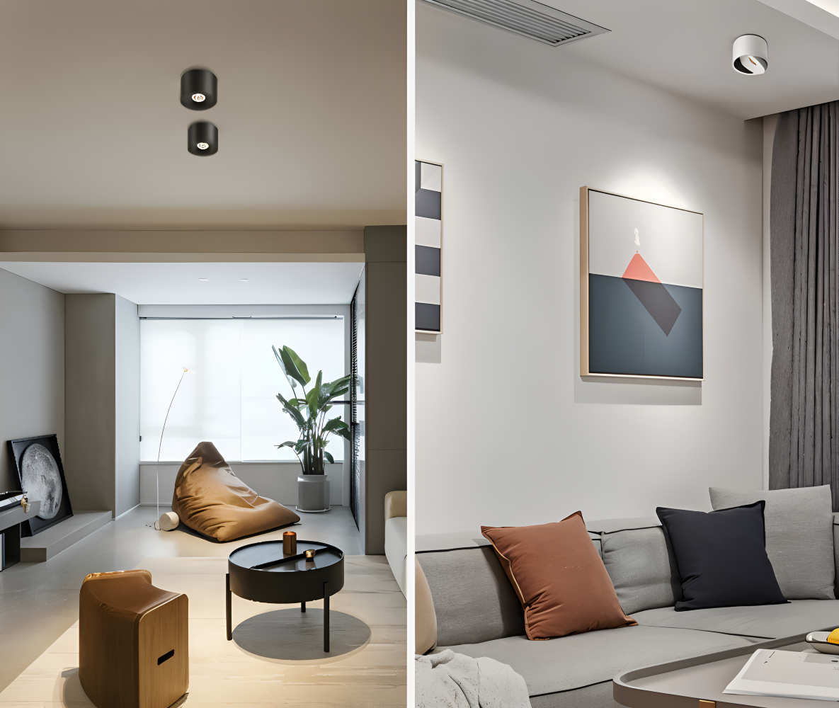 CylinFlex Spotlights - Minimalistische 360° Drehbare LED Downlights