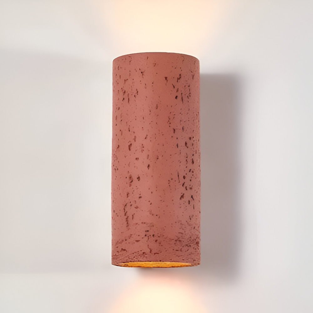 Zylinder Tube Wandleuchte - Wabi Sabi Stone Wall Sconce - Wandstrahler LED Beleuchtung