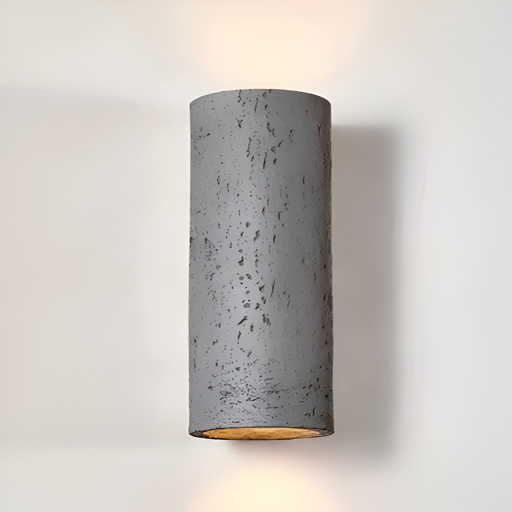 Zylinder Tube Wandleuchte - Wabi Sabi Stone Wall Sconce - Wandstrahler LED Beleuchtung