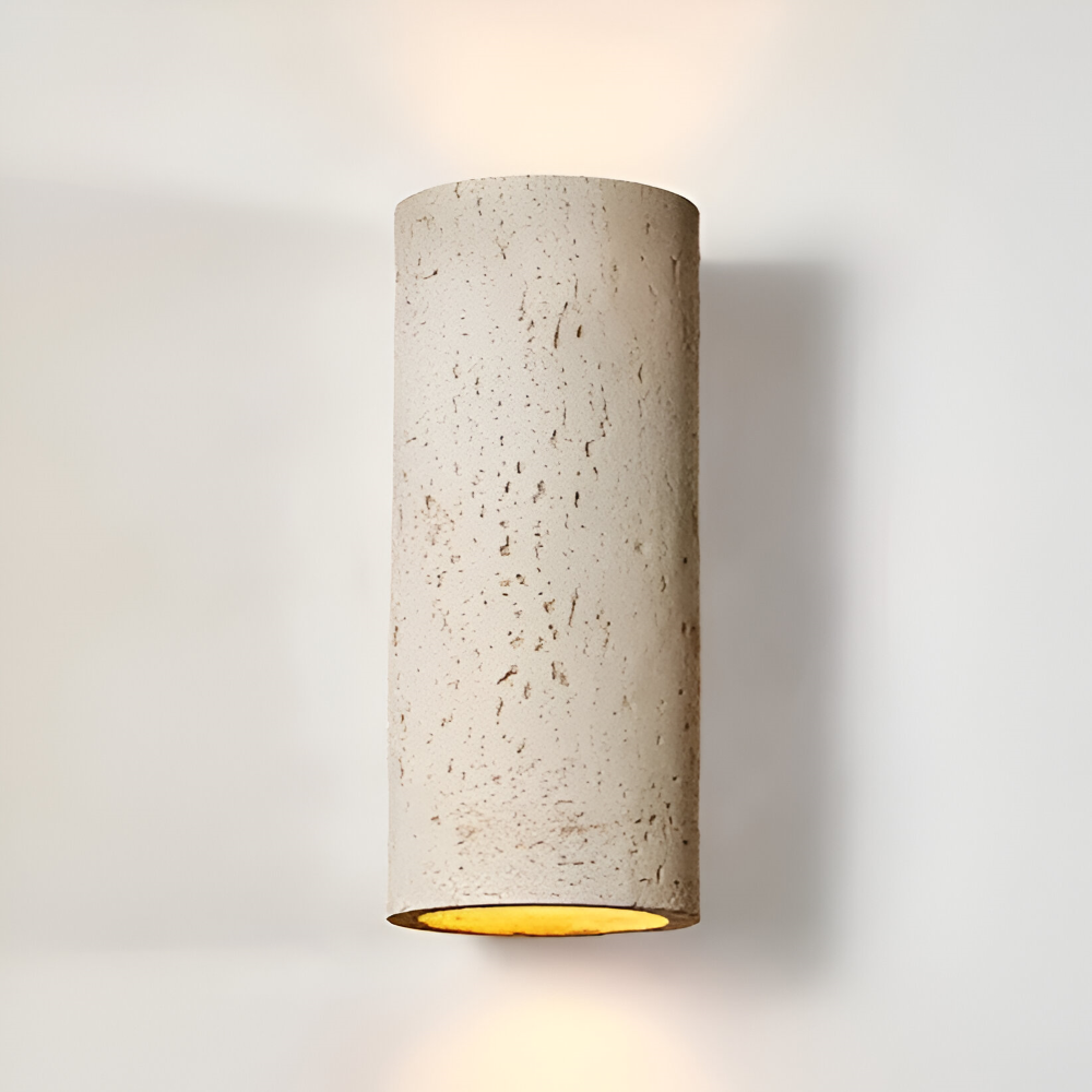 Zylinder Tube Wandleuchte - Wabi Sabi Stone Wall Sconce - Wandstrahler LED Beleuchtung