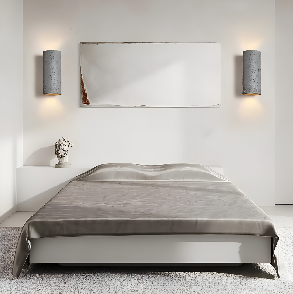 Zylinder Tube Wandleuchte - Wabi Sabi Stone Wall Sconce - Wandstrahler LED Beleuchtung