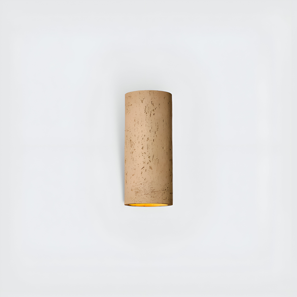 Zylinder Tube Wandleuchte - Wabi Sabi Stone Wall Sconce - Wandstrahler LED Beleuchtung