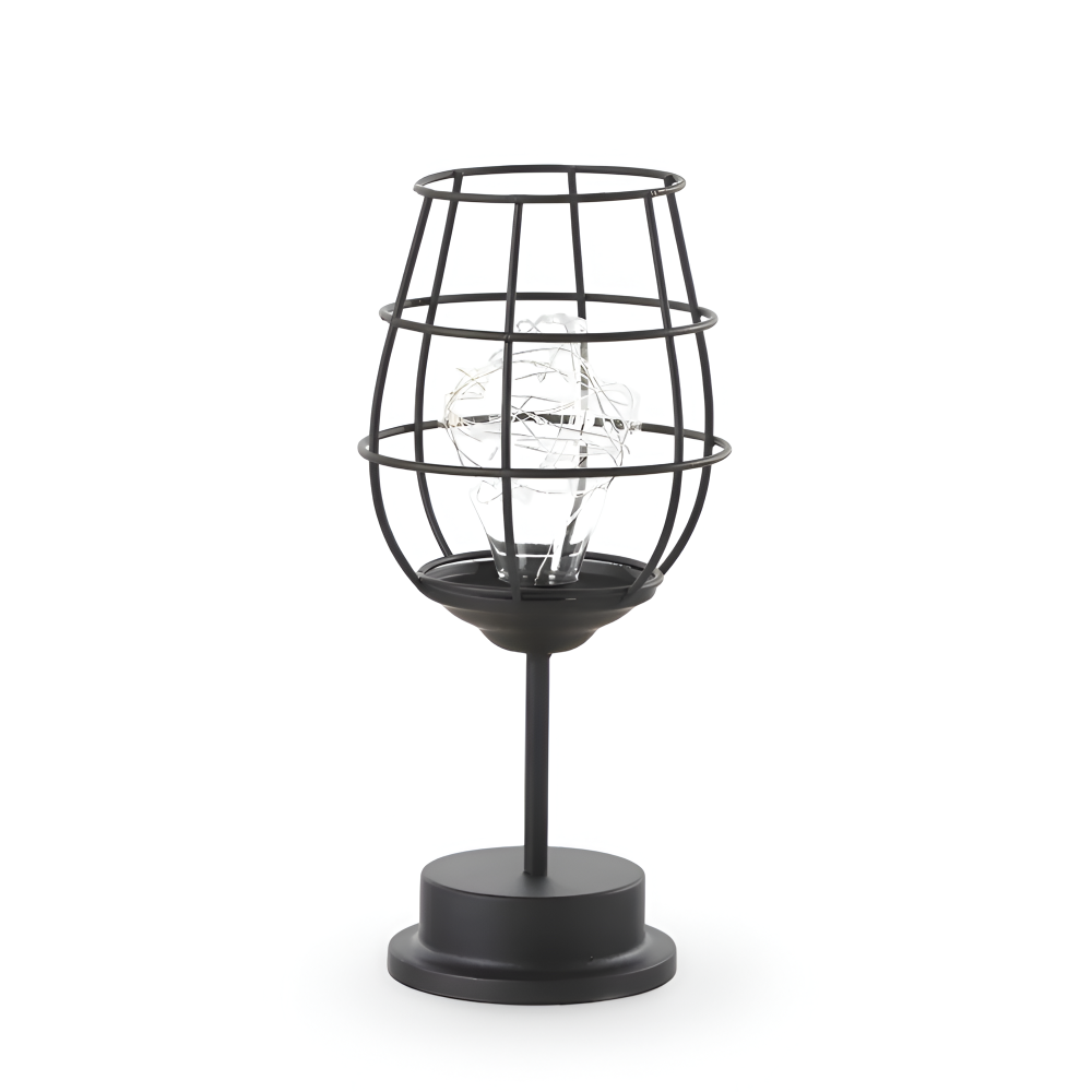 DecanterLume Tischlampe - Moderne Schwarze Weinflasche Schreibtischlampe