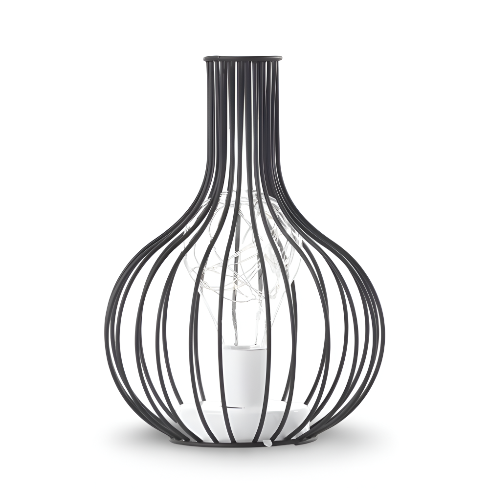 DecanterLume Tischlampe - Moderne Schwarze Weinflasche Schreibtischlampe