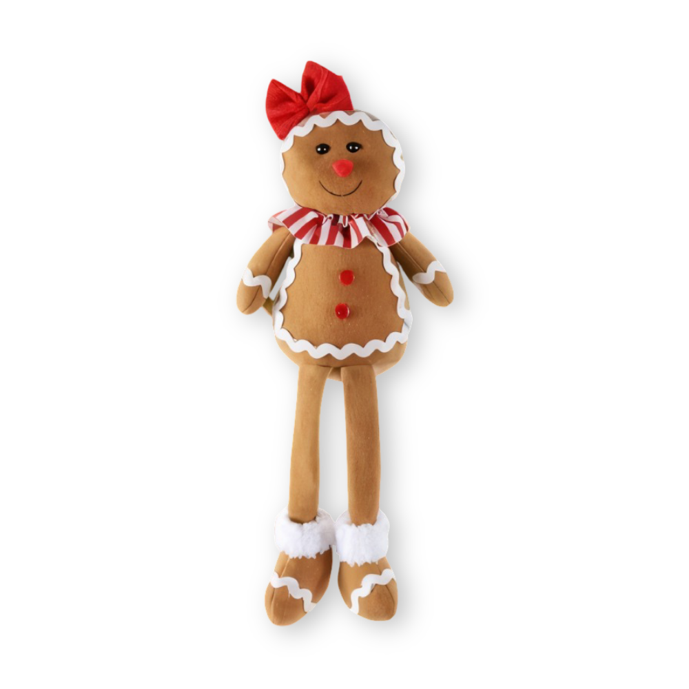 DolliLush - Niedliche Lebkuchen Plüschpuppe Weihnachtsdekoration
