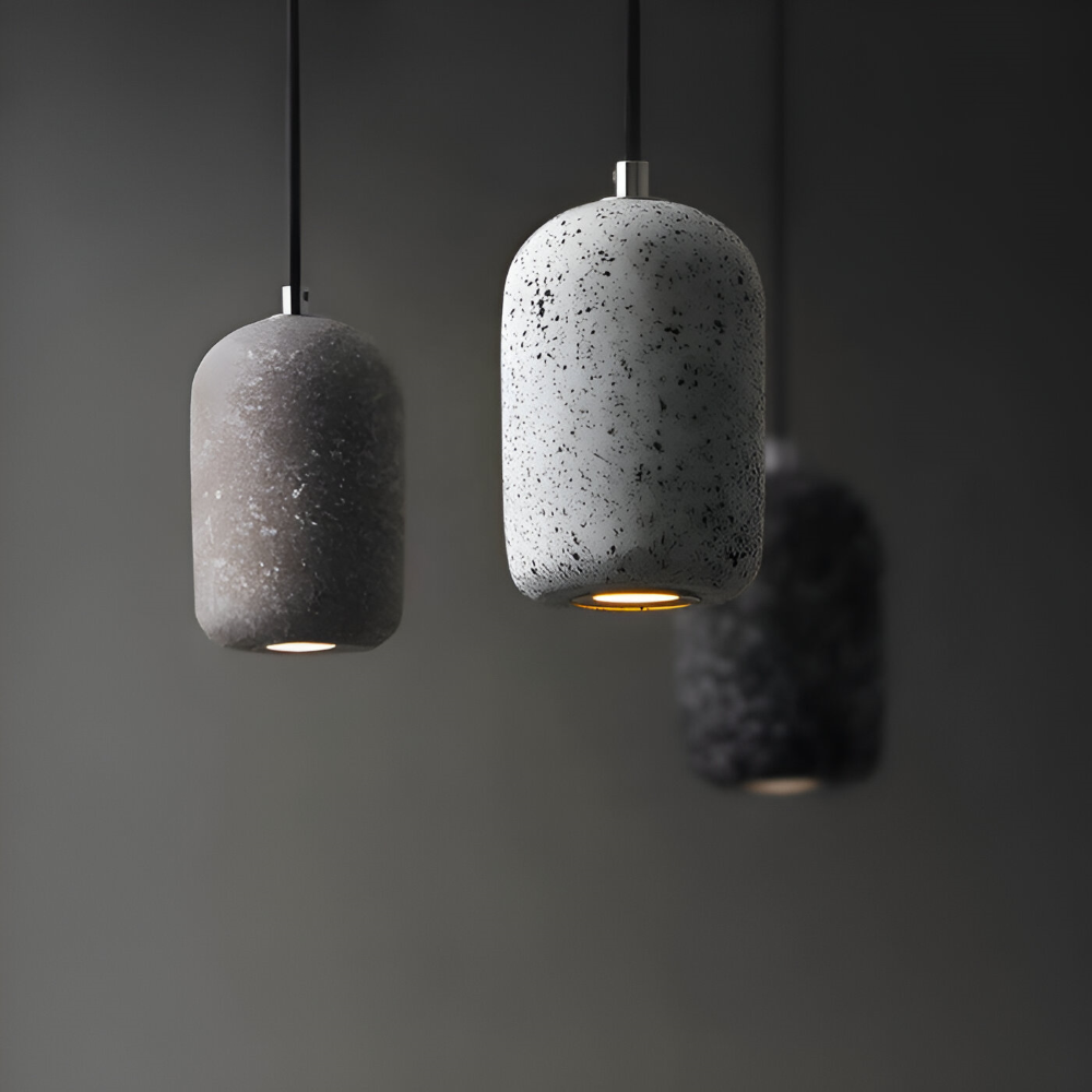 DotPlash Zement Pendelleuchten - Stilvolle Nordische LED Hängelampe - Drop Lights Küchen