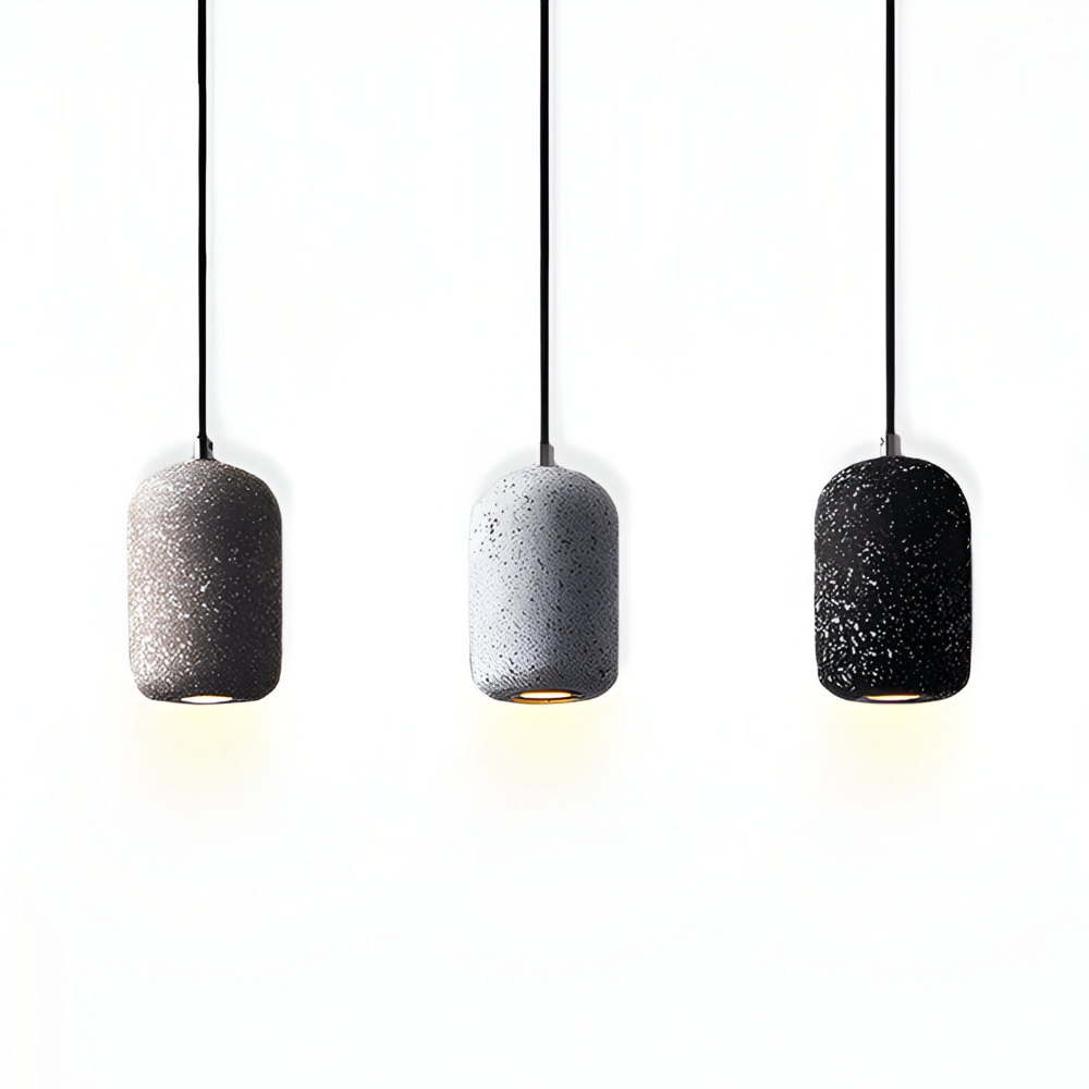 DotPlash Zement Pendelleuchten - Stilvolle Nordische LED Hängelampe - Drop Lights Küchen
