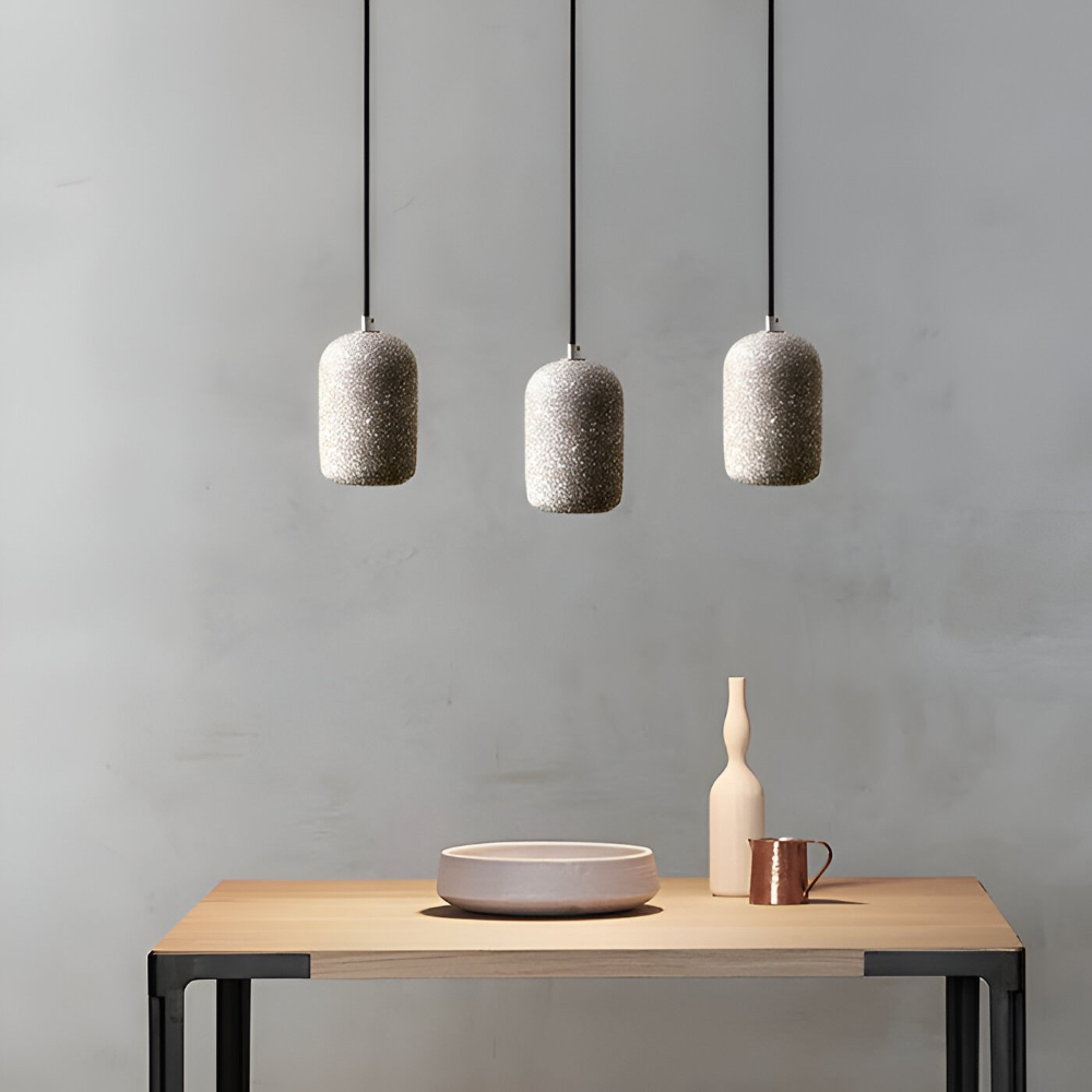 DotPlash Zement Pendelleuchten - Stilvolle Nordische LED Hängelampe - Drop Lights Küchen