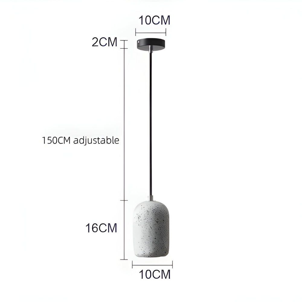 DotPlash Zement Pendelleuchten - Stilvolle Nordische LED Hängelampe - Drop Lights Küchen