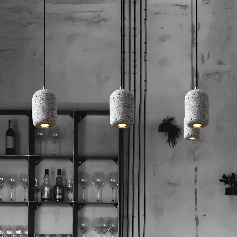 DotPlash Zement Pendelleuchten - Stilvolle Nordische LED Hängelampe - Drop Lights Küchen