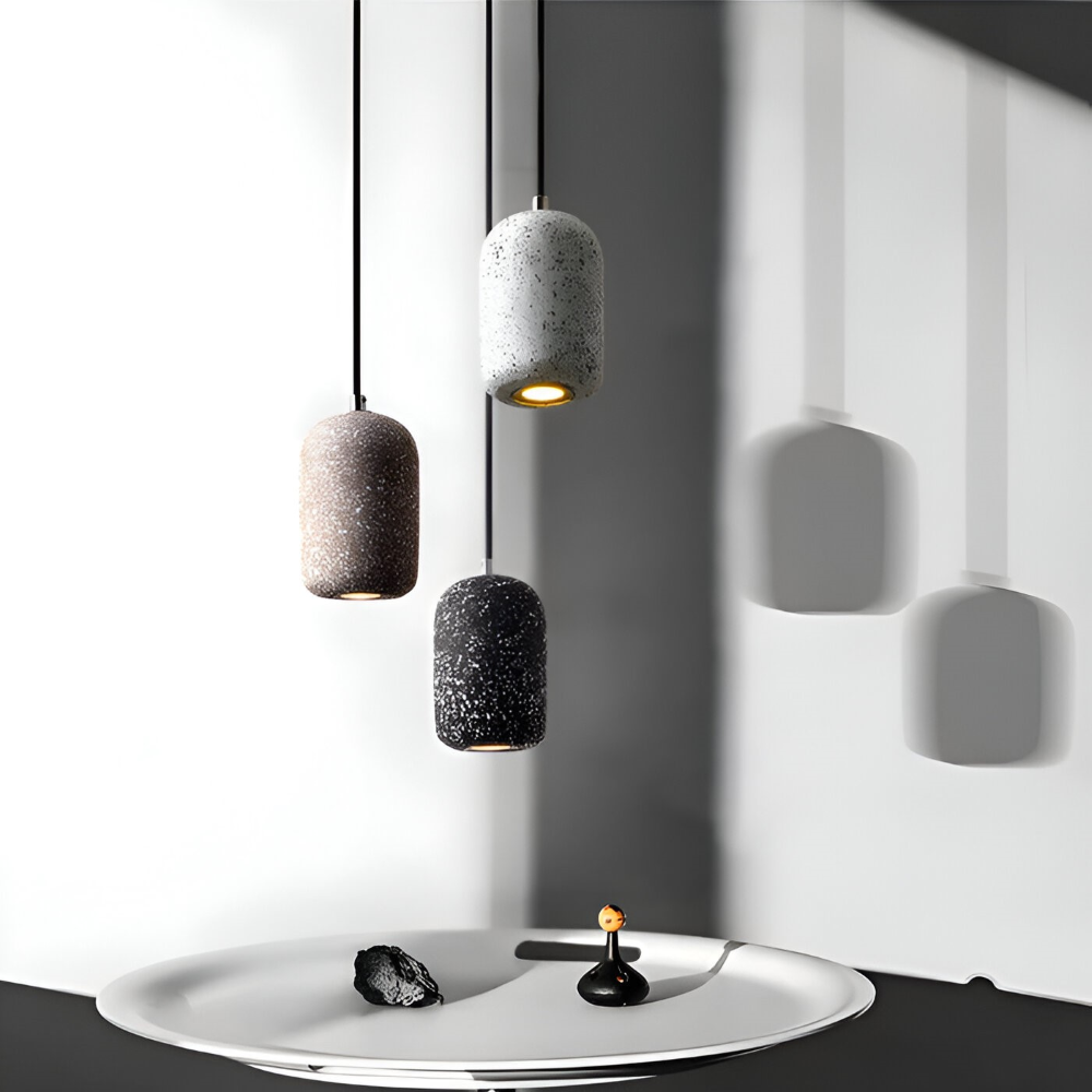 DotPlash Zement Pendelleuchten - Stilvolle Nordische LED Hängelampe - Drop Lights Küchen