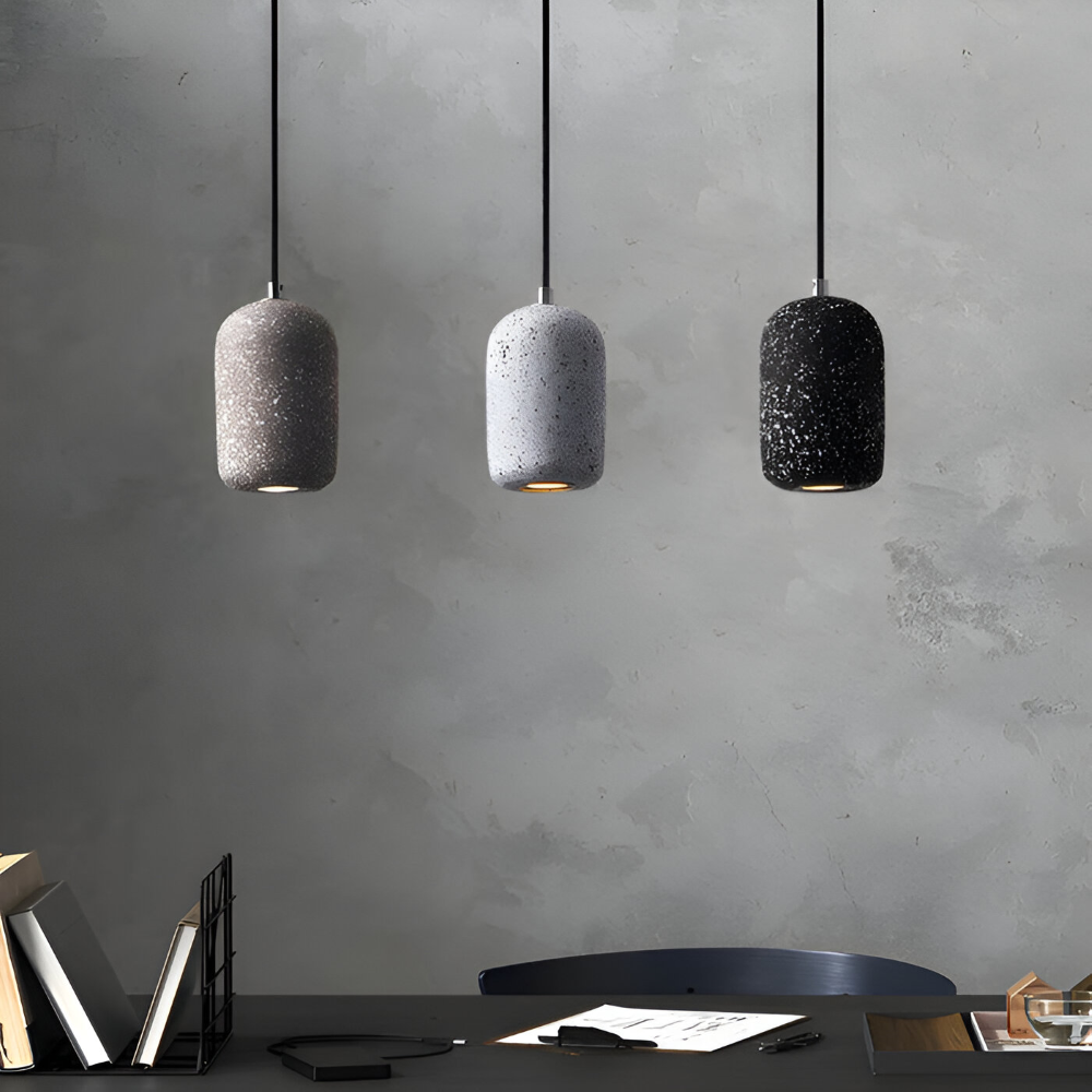 DotPlash Zement Pendelleuchten - Stilvolle Nordische LED Hängelampe - Drop Lights Küchen