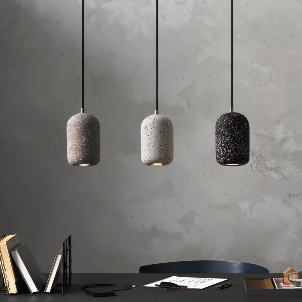 DotPlash Zement Pendelleuchten - Stilvolle Nordische LED Hängelampe - Drop Lights Küchen