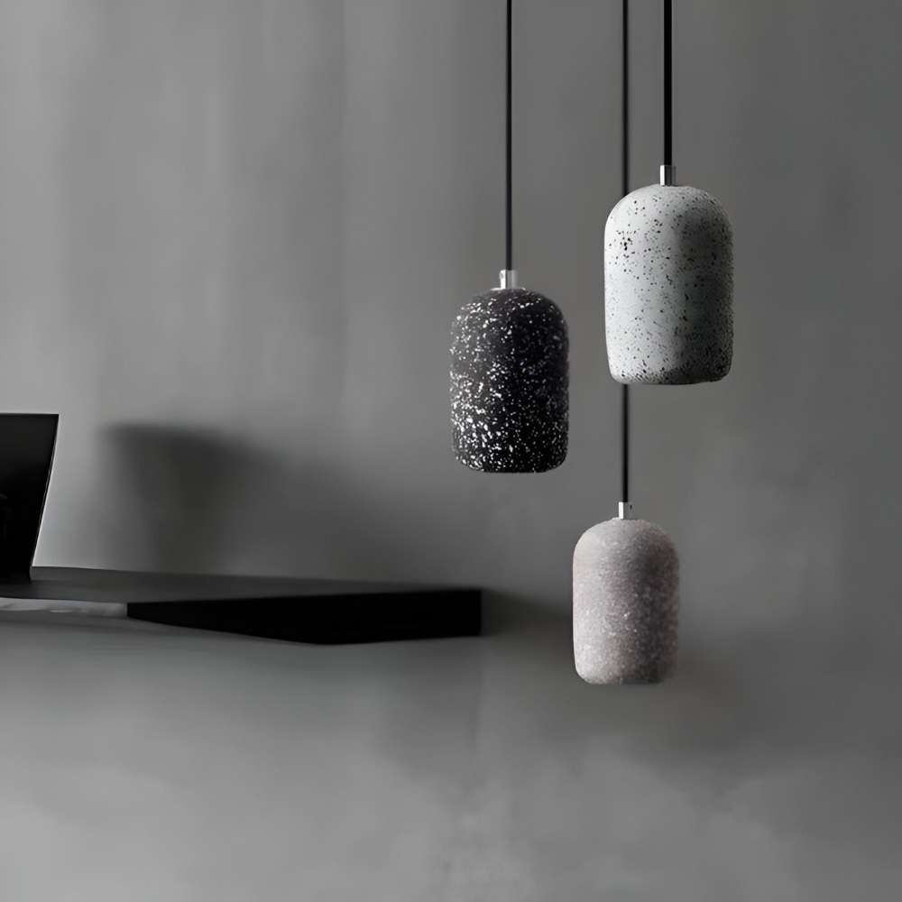 DotPlash Zement Pendelleuchten - Stilvolle Nordische LED Hängelampe - Drop Lights Küchen