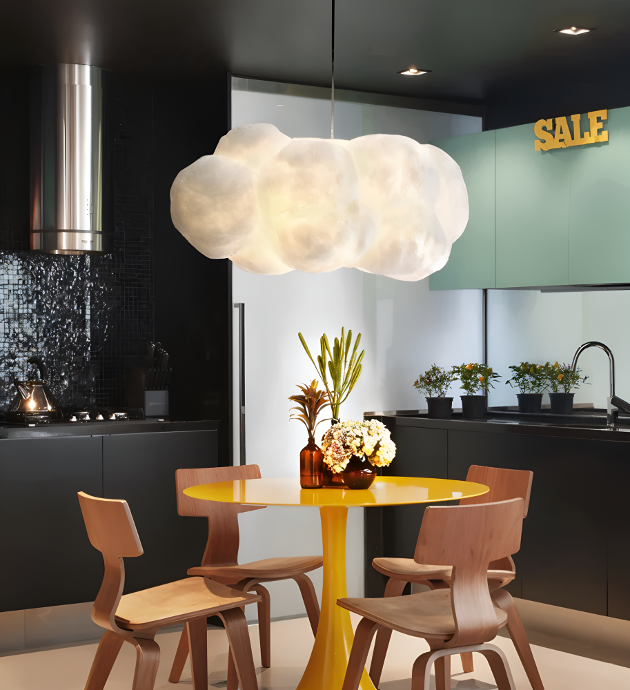 Dreamy Cloud Pendelleuchte - Skurrile Schwebende Weiße Wolke Hängelampe