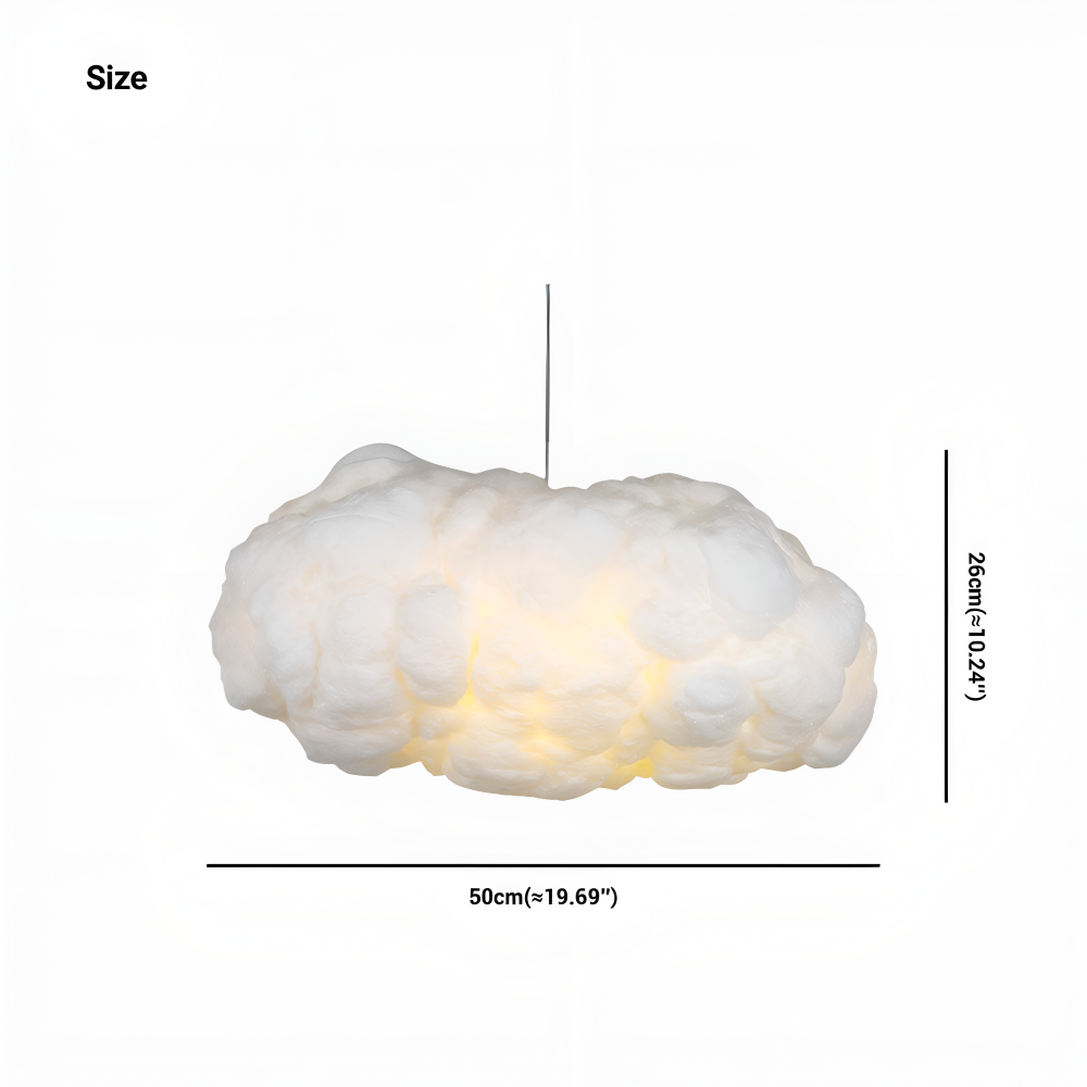 Dreamy Cloud Pendelleuchte - Skurrile Schwebende Weiße Wolke Hängelampe