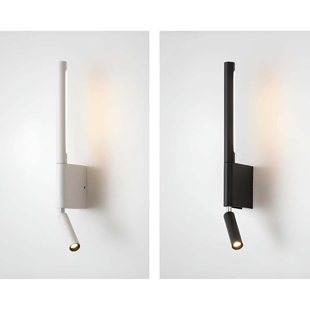 DuaBeam - Aluminium Wandleuchte - Minimalistische 330° Drehbare Wandleuchte fur Schlafzimmer