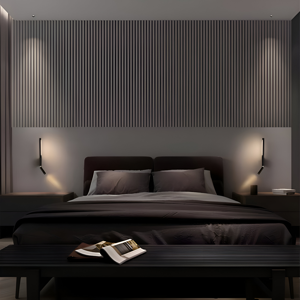DuaBeam - Aluminium Wandleuchte - Minimalistische 330° Drehbare Wandleuchte fur Schlafzimmer