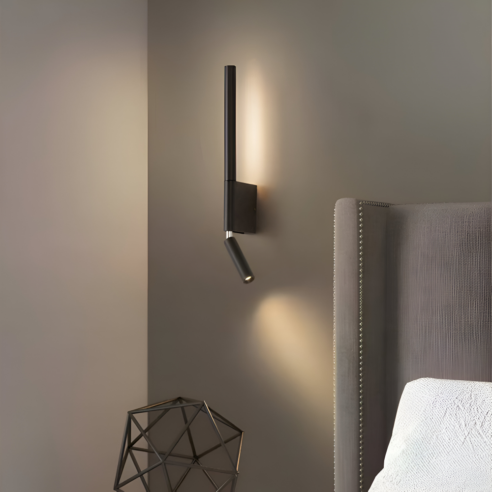 DuaBeam - Aluminium Wandleuchte - Minimalistische 330° Drehbare Wandleuchte fur Schlafzimmer